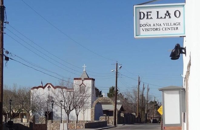 The historic village of Doña Ana today north of Las Cruces.