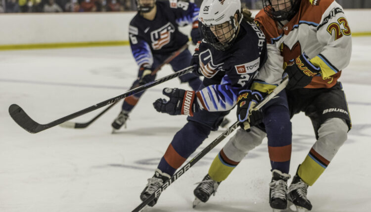 US women's ice hockey team enjoys experience with NM Ice Wolves

