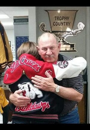 John Moen, longtime owner of Trophy Country, passed away on October 16, 2021. He is pictured here with his granddaughter Emily Garcia.