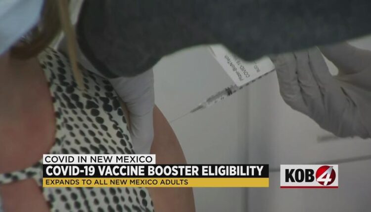All New Mexico adults now eligible for COVID-19 booster shots; indoor mask mandate extended