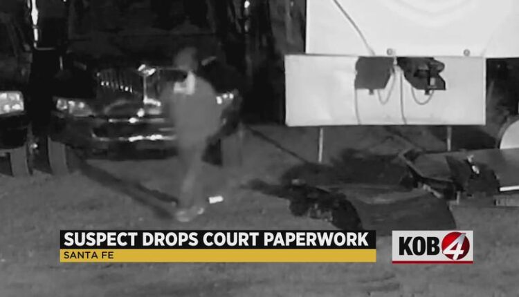 Burglary suspect drops court paperwork in Santa Fe tow yard