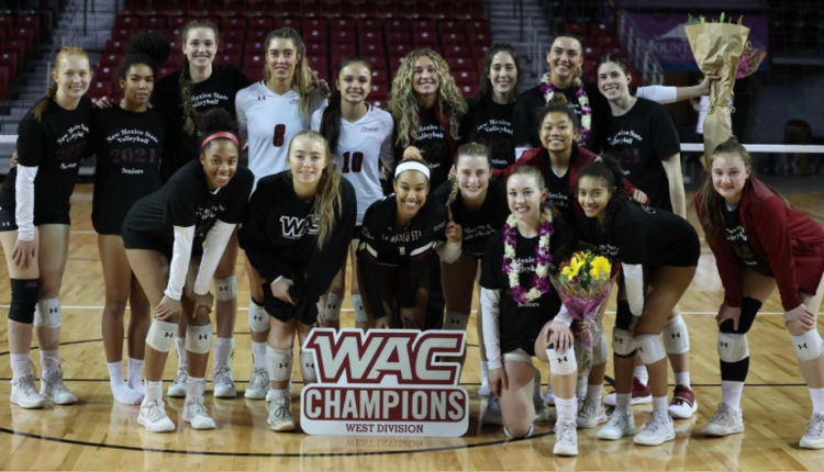 New Mexico State Volleyball Caps Senior Day with WAC Regular Season title

