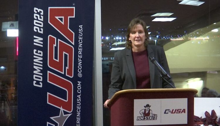 Conference US commissioner pays a visit to New Mexico's newest member


