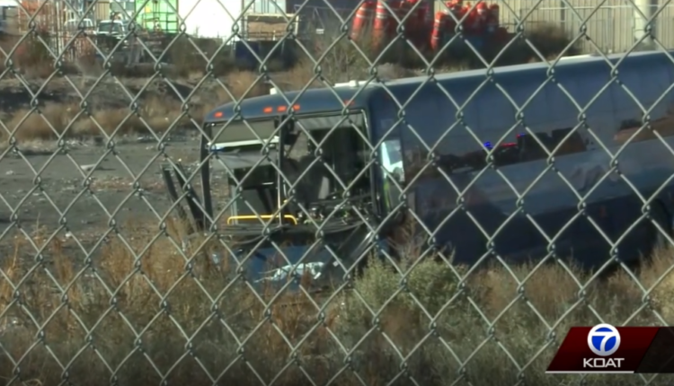 Greyhound bus crashes, injuring several people in Albuquerque

