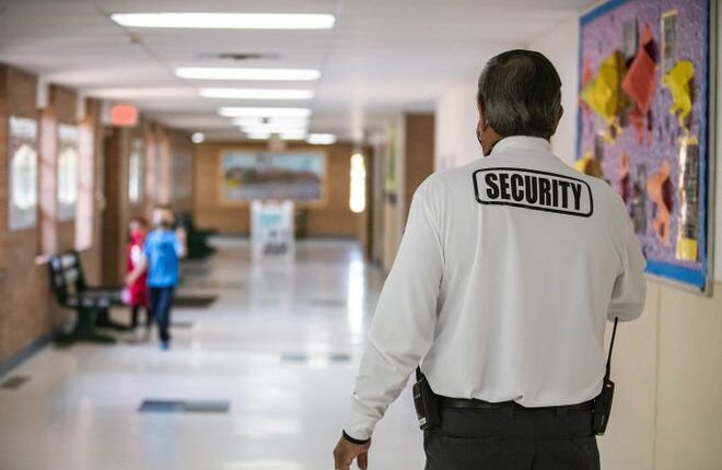Richard Parra walks through the halls of Jornada Elementary School in Las Cruces on Thursday, December 16, 2021.