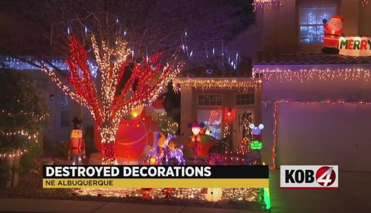 Christmas inflatables found slashed at NE Albuquerque home