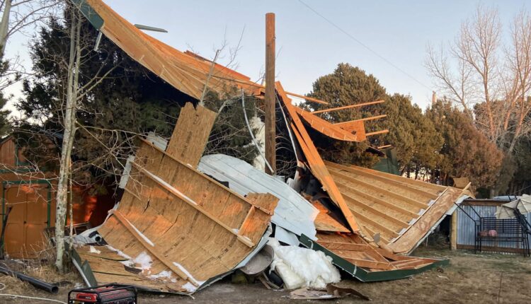 Storm rips off roof, leaving Taos family homeless

