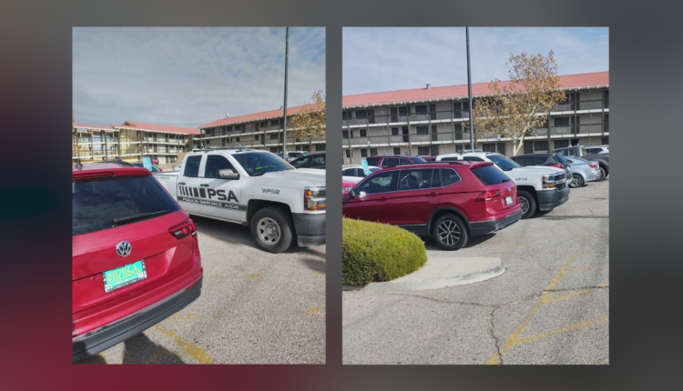 APD vehicle found in Albuquerque disabled parking lot

