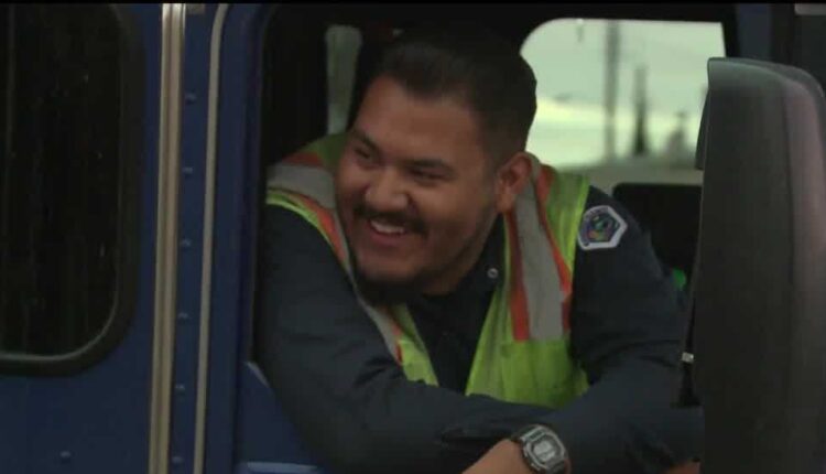 After years of dreaming of working for the trash, the Albuquerque man becomes a driver

