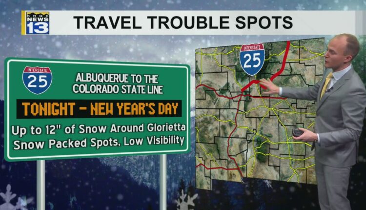 Possible light snow in Albuquerque at the beginning of the new year

