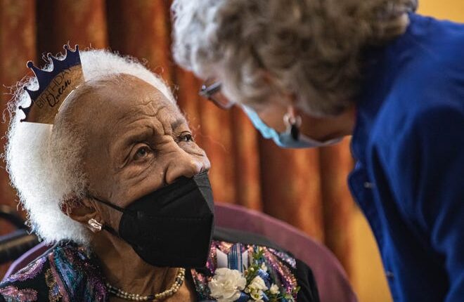 Florence Hamilton, former secretary of the Doña Ana County NAACP, celebrates her 100th birthday on Saturday, January 15, 2022 in Las Cruces.