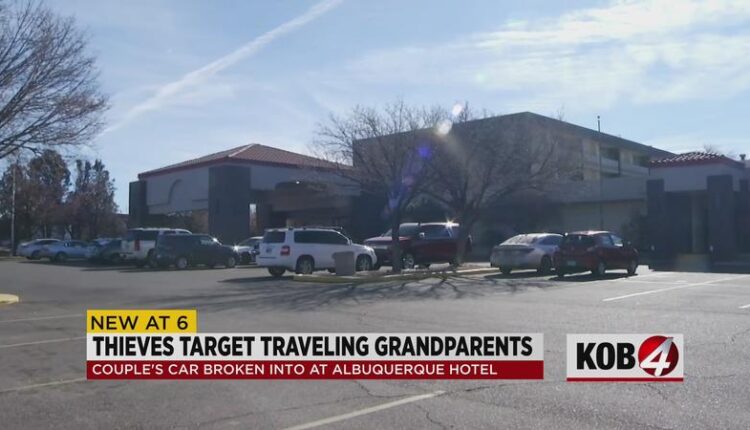 Out-of-state couple warns others after car is broken into at Albuquerque hotel