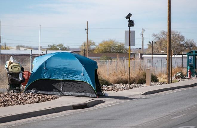 A tent will be set up on Amador Avenue outside of the Mesilla Valley Community of Hope on Thursday, December 2, 2021.
