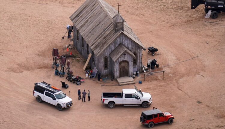 This aerial photo shows the Bonanza Creek Ranch in Santa Fe, N.M., on Oct. 23, 2021. (AP Photo/Jae C. Hong, File)