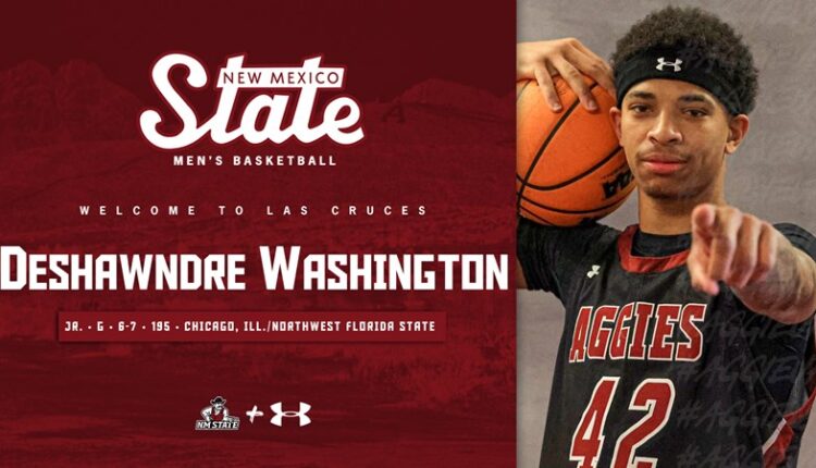 Elite Guard Deshawndre Washington Announces Decision to Sign with NM State, Reunites with Heiar
