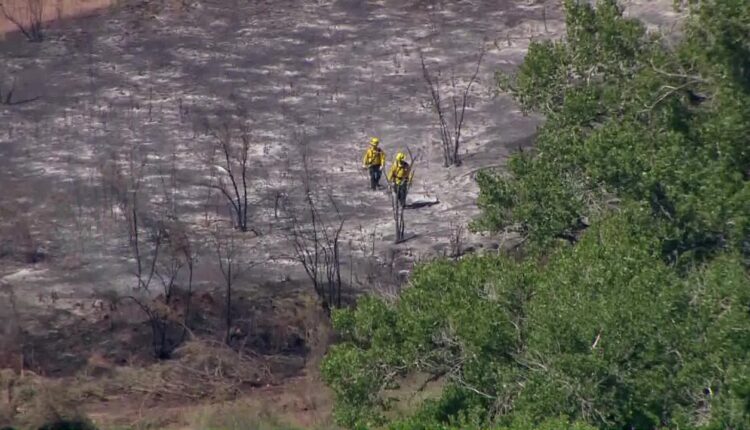 Bosque fire near Montaño, Candelaria fully contained Thursday.
