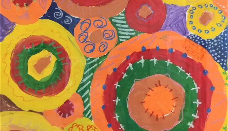 &ldquo;4th Grade Collaboration&rdquo; by students at Booker T. Washington Elementary School (Las Cruces Public Schools). Their art teacher is June Walton.