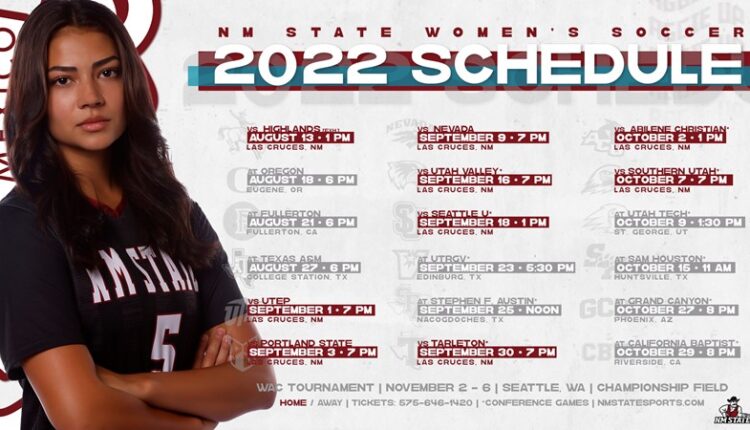 NM State Women's Soccer Announcements Complete 2022 Schedule
