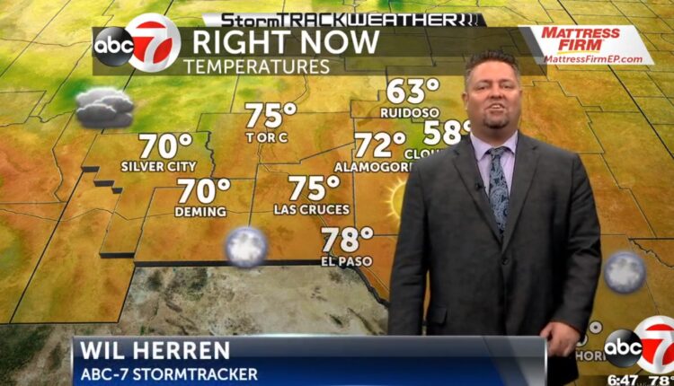 Hot day in the Borderland, rain later in the week
