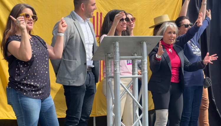 New Mexico Democrats hold abortion rights rally in Las Cruces
