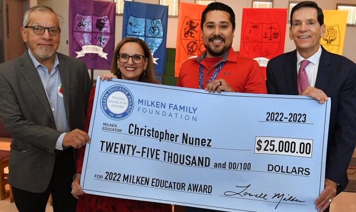 Las Cruce's fourth grade teacher receives $25K Milken Educator Award
