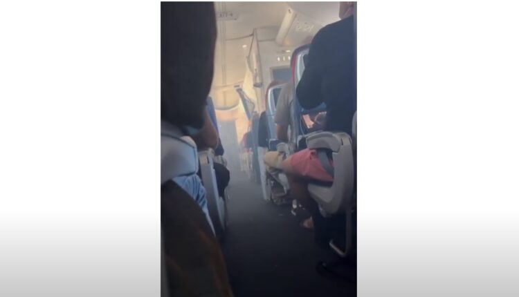 Video shows smoke fill cabin of Los Angeles-bound flight forced to land in Albuquerque
