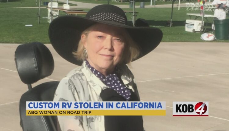 Albuquerque woman stuck in California after custom RV was stolen
