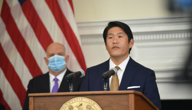 Robert K. Hur, former U.S. attorney for the state of Maryland, spoke at a press conference in the Maryland State House in November 2021.