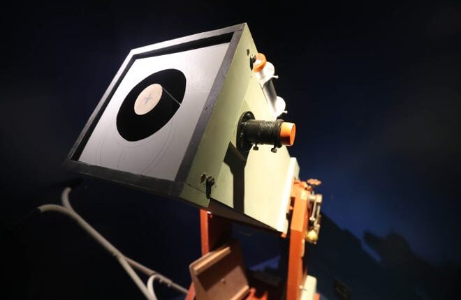 A homemade telescope built by Clyde Tombaugh, who discovered Pluto in 1930, is displayed at the Las Cruces Museum of Nature and Science in Downtown Las Cruces on Saturday, Feb. 8, 2020.