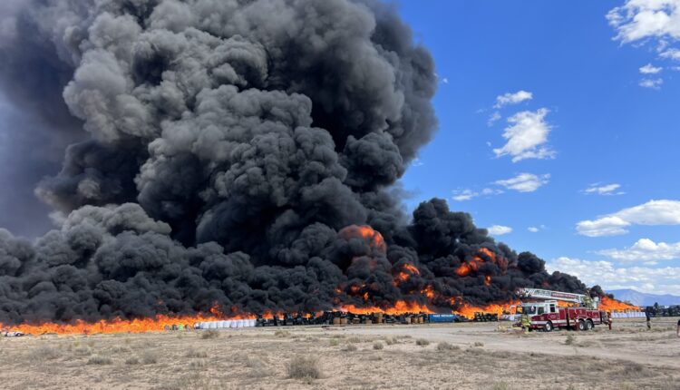 Burned plastic, metal, fuels released into Albuquerque sky by fire at plastic facility 