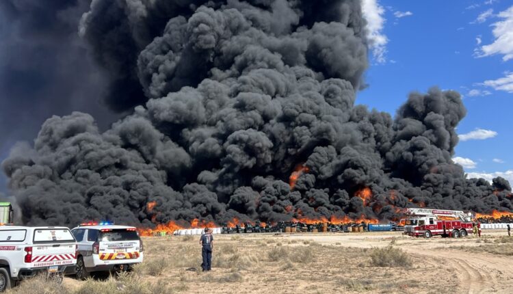 Albuquerque chose not to send out a mass alert about the plastic fire