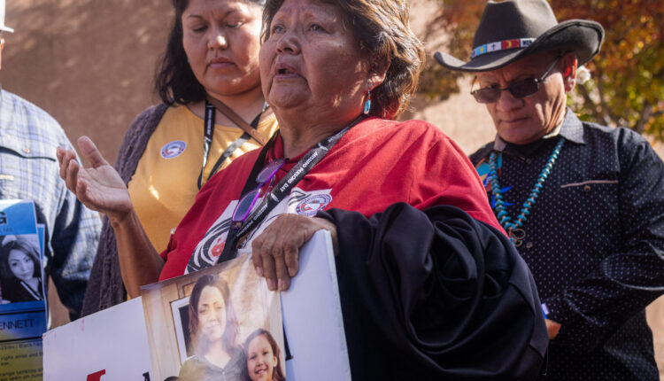 Indigenous families with missing and murdered relatives protest disbanding of state task force