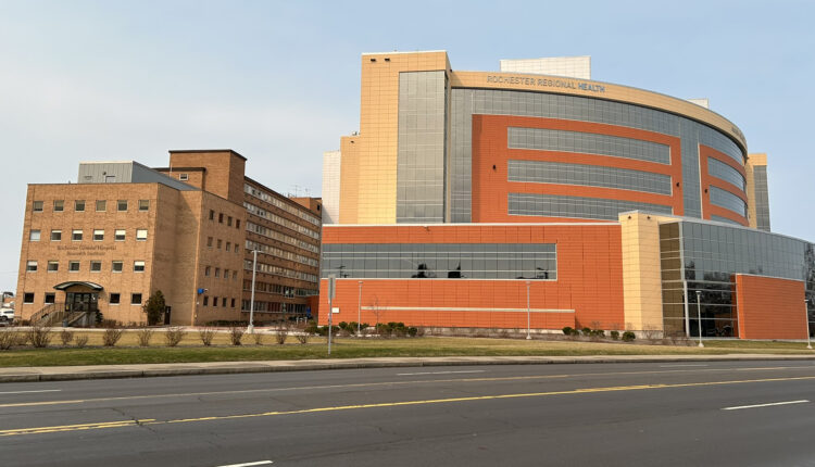 A photo of the exterior of Rochester Regional Health.