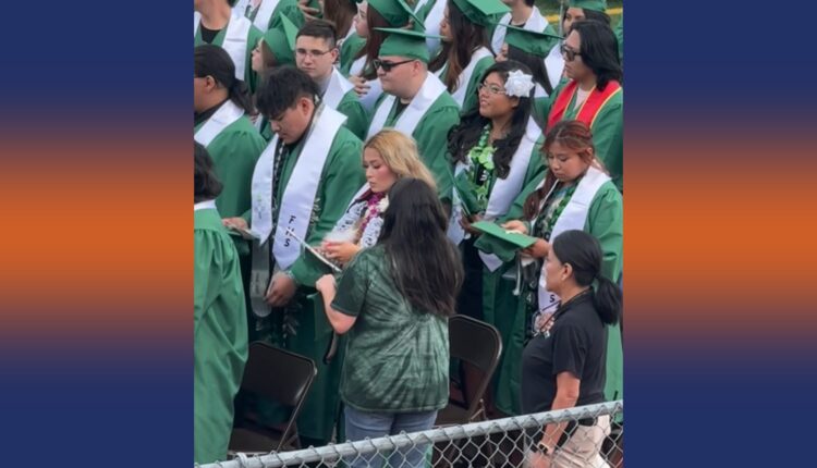 Navajo leaders outraged after a Lakota student’s tribal regalia was removed at graduation • Source New Mexico